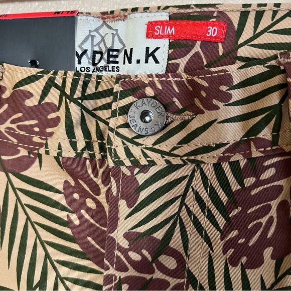 Kayden K Men's Tropical Leaf Shorts Size 30 - Picture 3 of 7